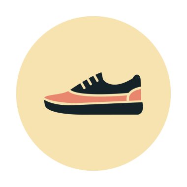 spor ayakkabı ikonu vektör illüstrasyonu 