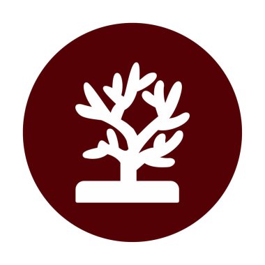 Mercan simgesi vektör illüstrasyonu