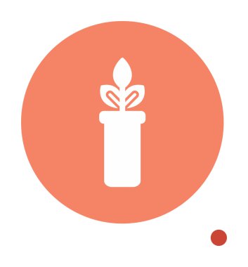 bir test tüpünde bitki, gmo konsepti, vektör illüstrasyonu  