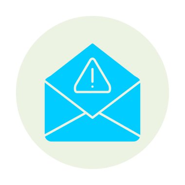 Basit çöp posta harfi simgesi, vektör illüstrasyonu