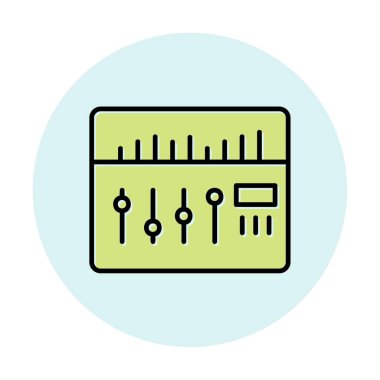 Modern Ses Karıştırıcı simgesinin vektör çizimi              