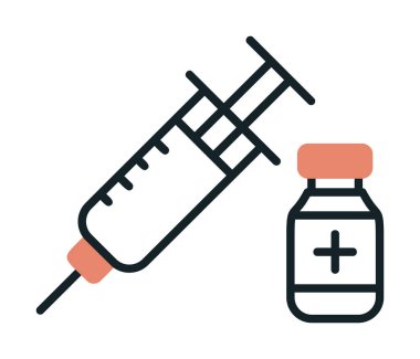 Basit insülin simgesi, vektör illüstrasyonu