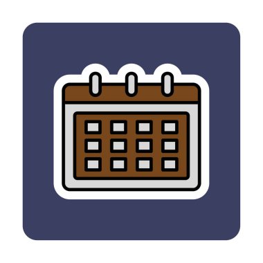 Takvim web simge vektör çizim