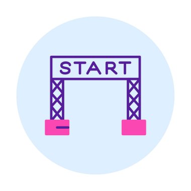 satır simge vektör çizim başlatmak