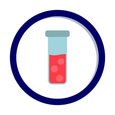 test tüpü modern simge vektör çizimi