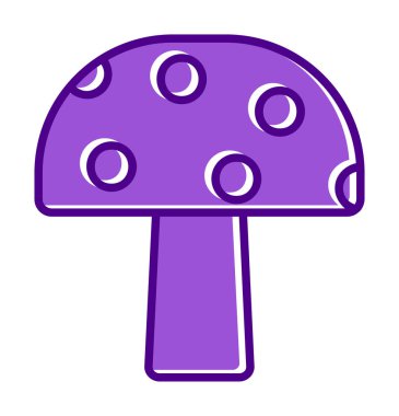 Mushroom icon, vector illustration simple design