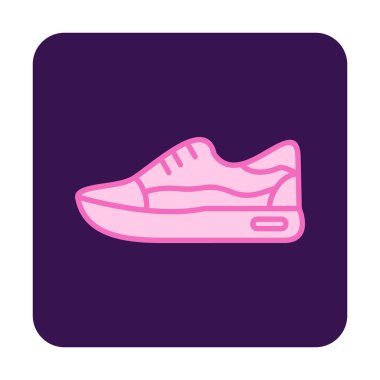 Ayakkabı sporu tasarımı vektör çizimi 