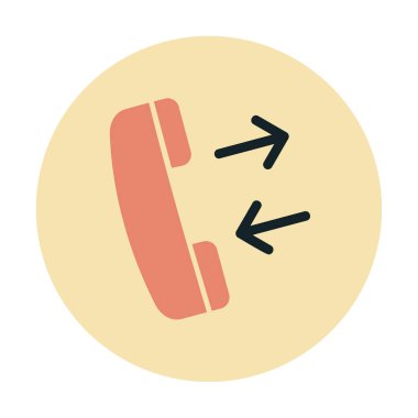 Basit bir telefon görüşmesi. simge vektör illüstrasyon tasarımı