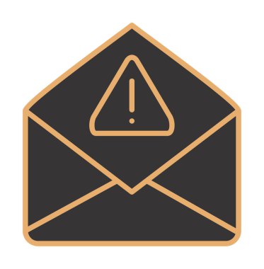 Basit çöp posta harfi simgesi, vektör illüstrasyonu