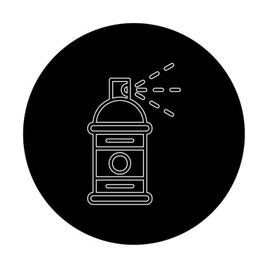 Boya spreyi simgesi, vektör illüstrasyonu 