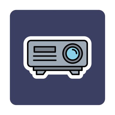 Projector web icon vector illustration