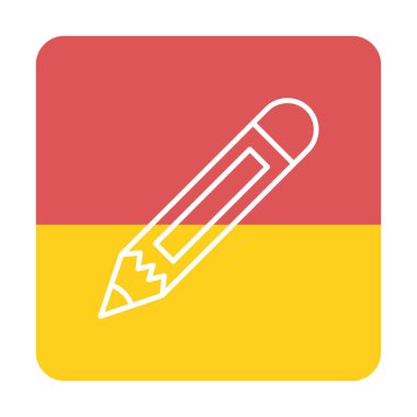 Kalem. Web simgesi basit illüstrasyon