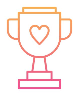 Kupalı kupa. Web simgesi basit illüstrasyon