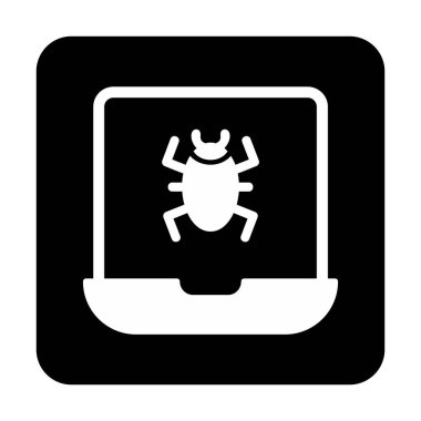 dizüstü bilgisayar simgesi, vektör illüstrasyonu basit tasarım