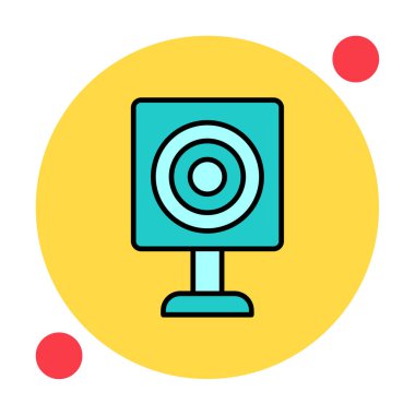 Askeri Hedef ikonu vektör çizimi