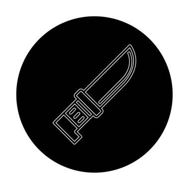 Beyaz arka plan üzerinde izole bıçak simge vektör  