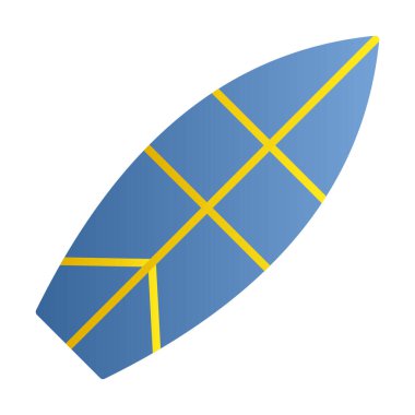 sörf tahtası vektör illüstrasyonu modern simge