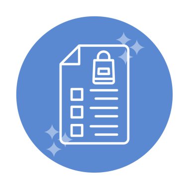 Alışveriş listesi simgesini, illüstrasyon vektör 