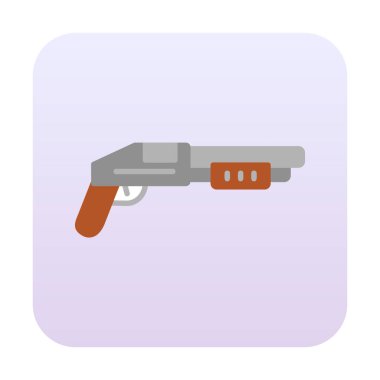 Pompalı düz simge, vektör illüstrasyonu