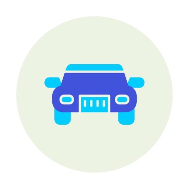 araba web simgesi basit illüstrasyon 