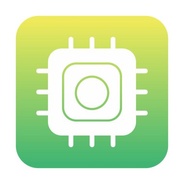 vector illustration of Processor modern icon