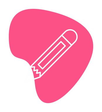 Kalem. Web simgesi basit illüstrasyon