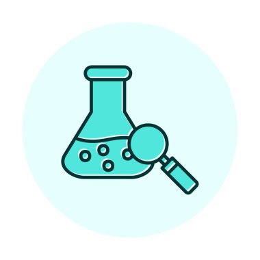 Araştırmacı simgesi beyaz arkaplanda izole edildi 