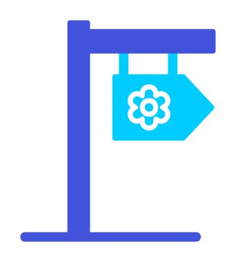 Tabela düz simgesi, vektör illüstrasyonu