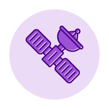 Uydu vektör çizimi, simge ögesi biçimi                     