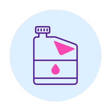 yağ varili vektörü düz renk simgesi 