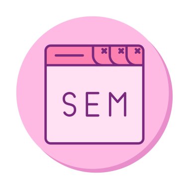 Web tarayıcı simgesi, vektör illüstrasyonu basit tasarım