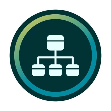 Modern Akış Çizelgesi simgesinin vektör çizimi                            