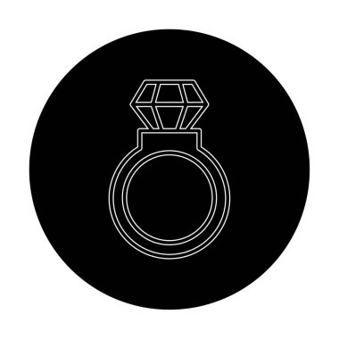 halka simgesi, vektör illüstrasyonu basit tasarım