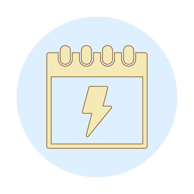 Takvim simgesi, vektör illüstrasyonu basit tasarım