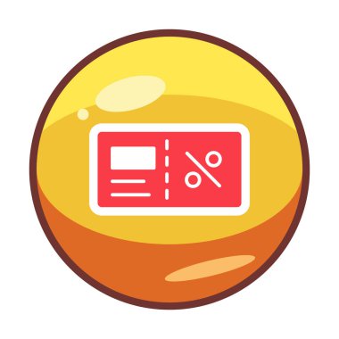 Faturacı Kara Cuma ikon vektör illüstrasyonu  