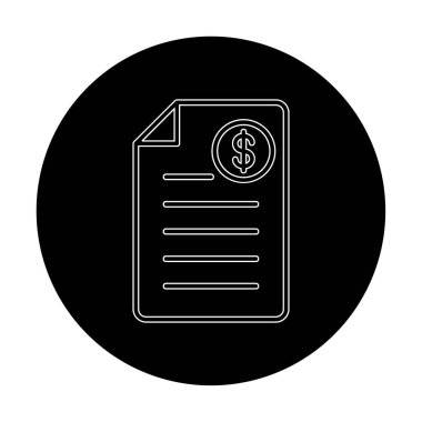 Alışveriş Faturası Vektör renk simgesi tasarımı 