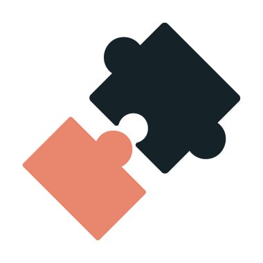 Bulmaca simgesi izole edildi. iş vektörü illüstrasyon tasarım şablonu