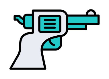 silah simgesi vektör illüstrasyonu