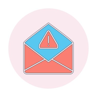 Basit çöp posta harfi simgesi, vektör illüstrasyonu