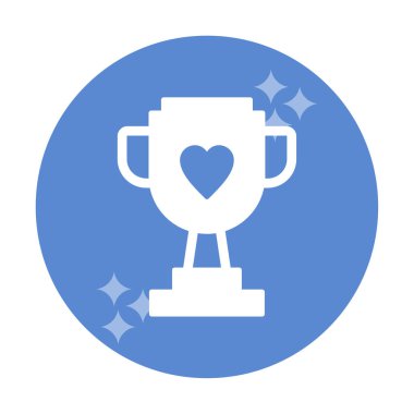 Kupalı kupa. Web simgesi basit illüstrasyon