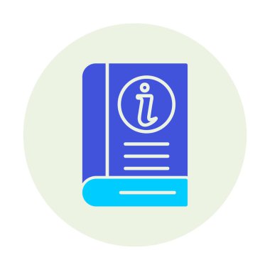 Bilgi Defteri simgesi. dosya simgesi. vektör illüstrasyonu