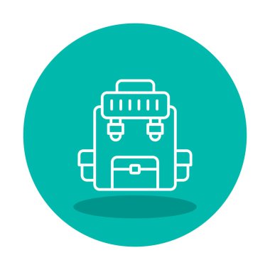 Askeri Sırt Çantası vektör çizimi