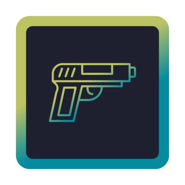 silah simgesi vektör illüstrasyonu