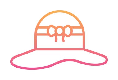 Güneş şapkası Icon vektör çizim