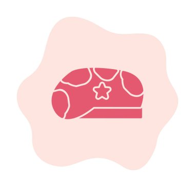 Askeri Şapka ikon vektör illüstrasyonu