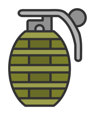 El bombası ağ simgesi, vektör illüstrasyonu