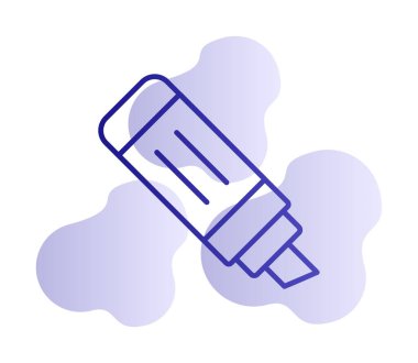 İşaretleyici simgesi tasarımı, vektör illüstrasyonu