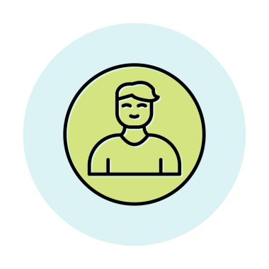 Profil simgesi vektör illüstrasyonu