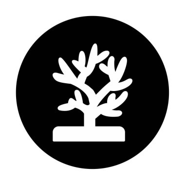 Mercan simgesi vektör illüstrasyonu