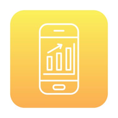 akıllı telefon ekran vektör simgeleri üzerinde analiz